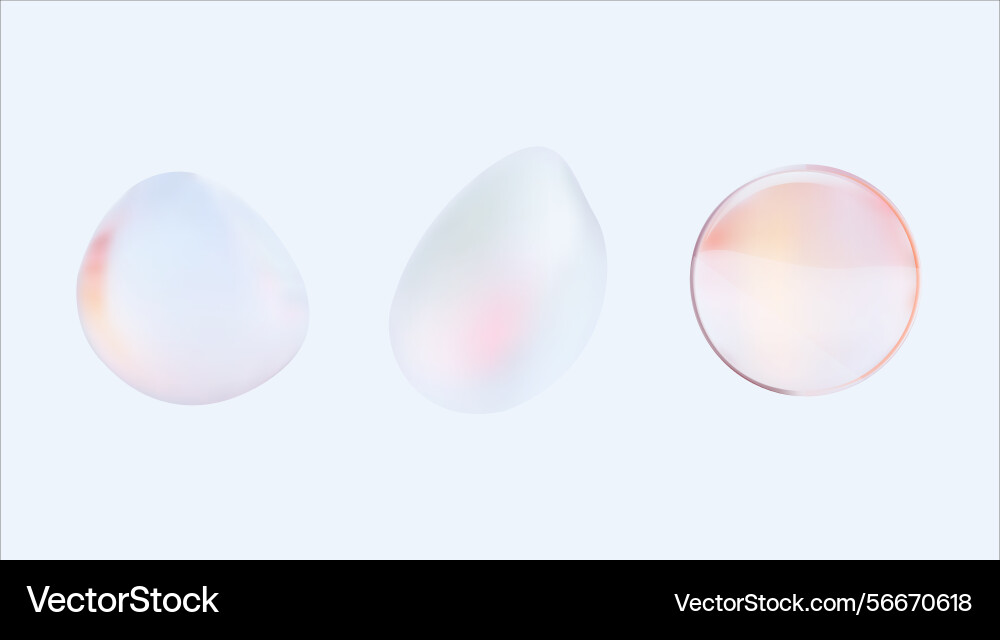 Aesthetically pleasing abstract colorful blobs set Aesthetically pleasing abstract colorful blobs set Vector Image