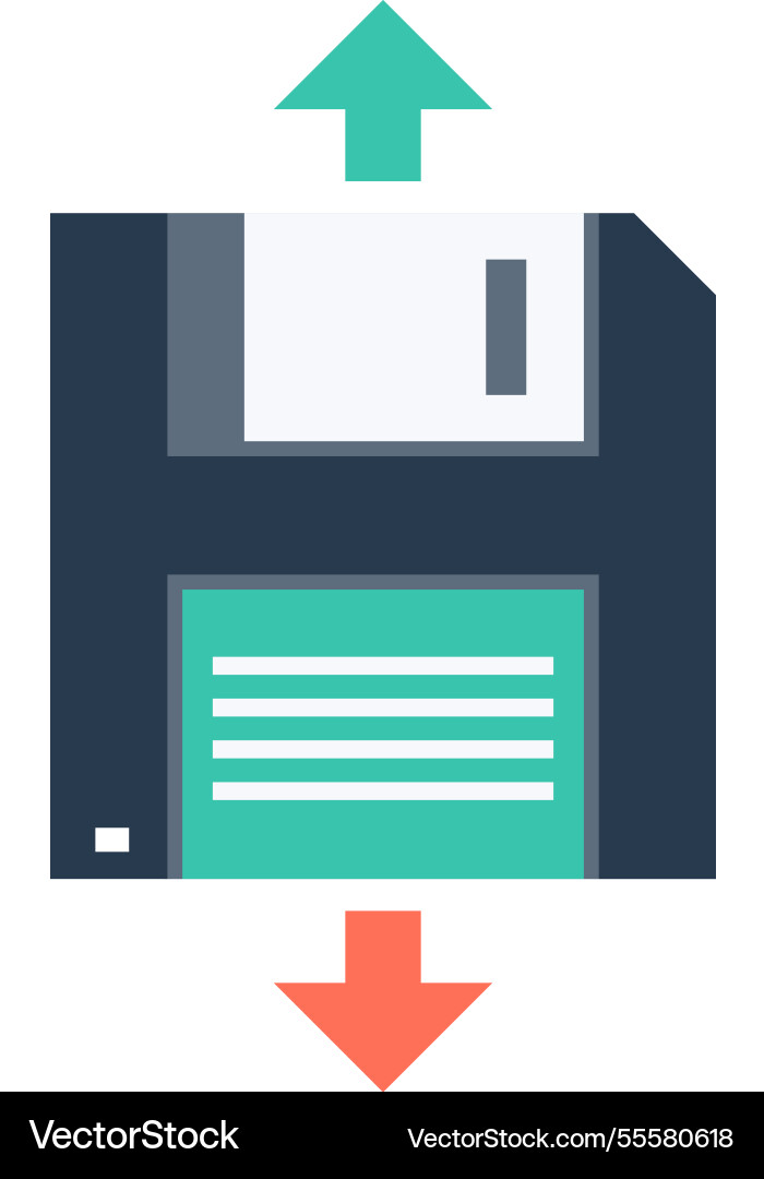 Backup flat web icon Backup flat web icon vector image