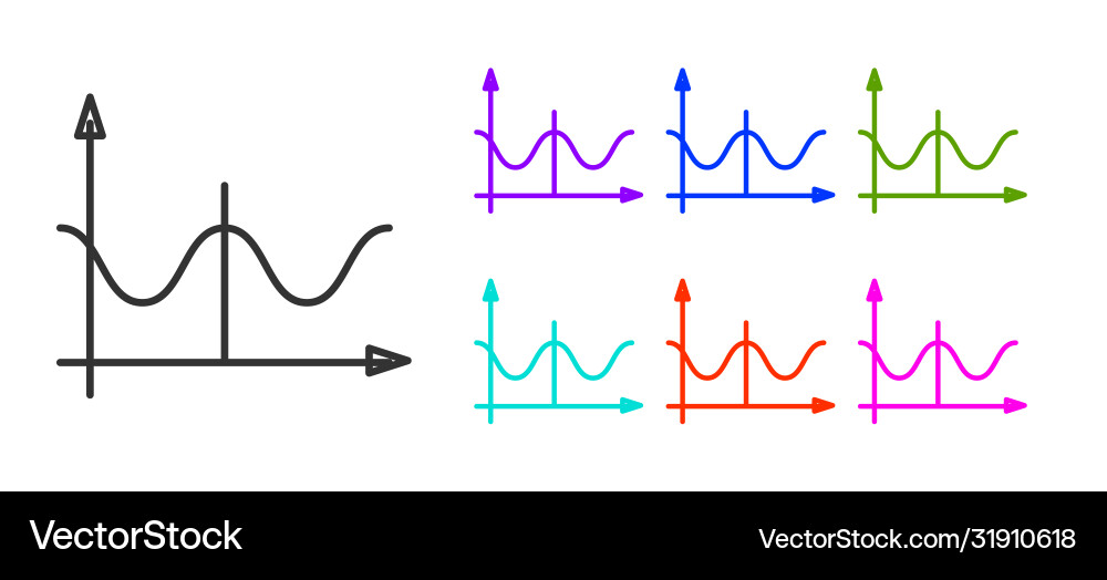 Black line graph schedule chart diagram Black line graph schedule chart diagram vector image