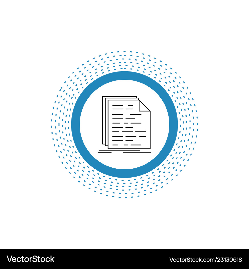 Code Script Line Icon vektorbild