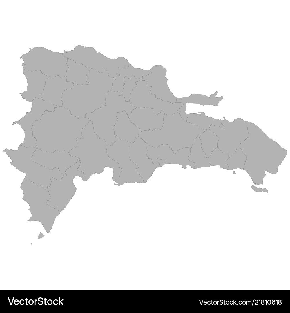 Dominican Republic Map Vector Image