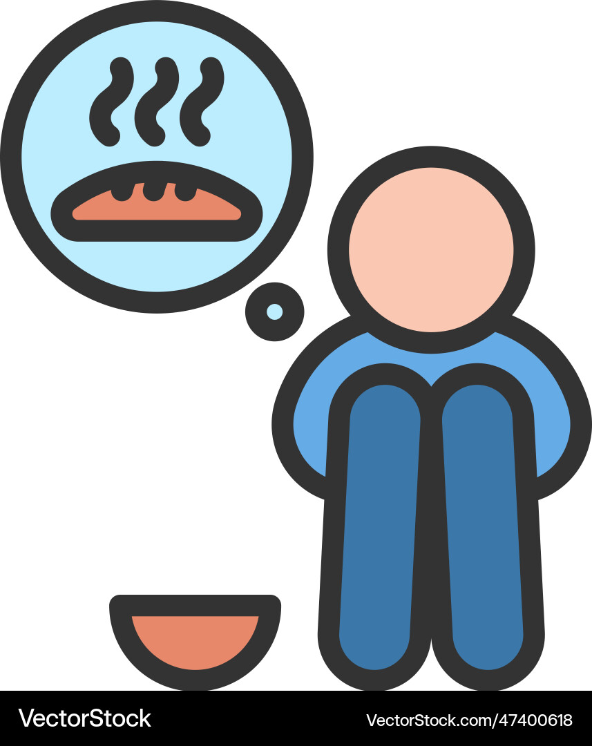 Hunger icon image Vector Image