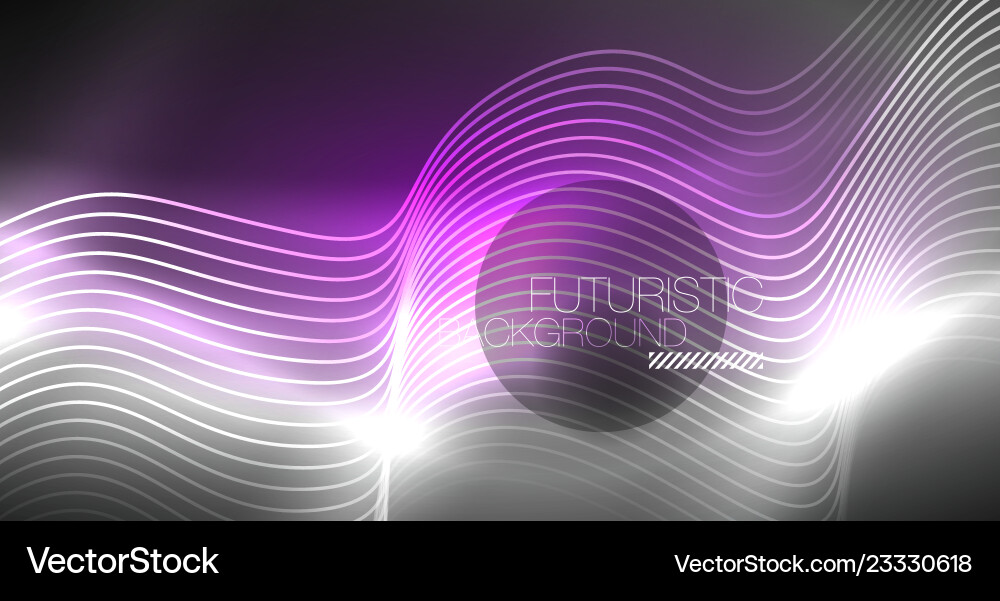 Neon lines wave background abstract composition Neon lines wave background abstract composition Vector Image