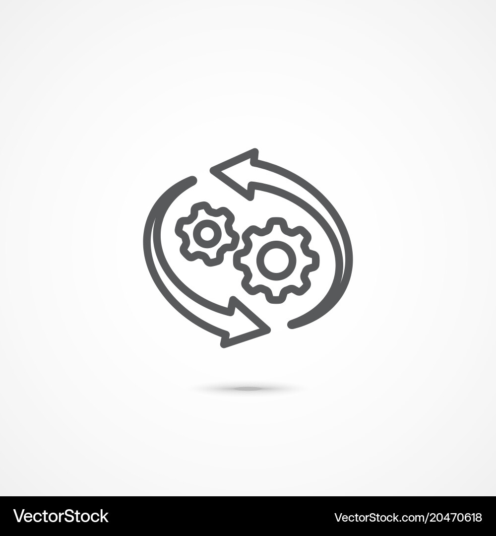 Workflow Operations Icon vector image