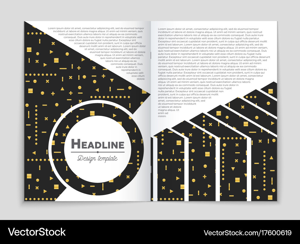 Abstract layout background set for art Vector Image
