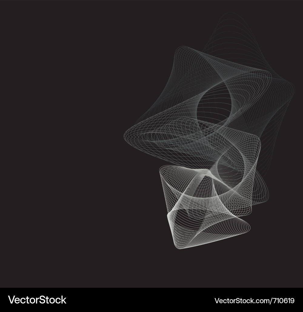 Abstract Line Art Background Vector Image
