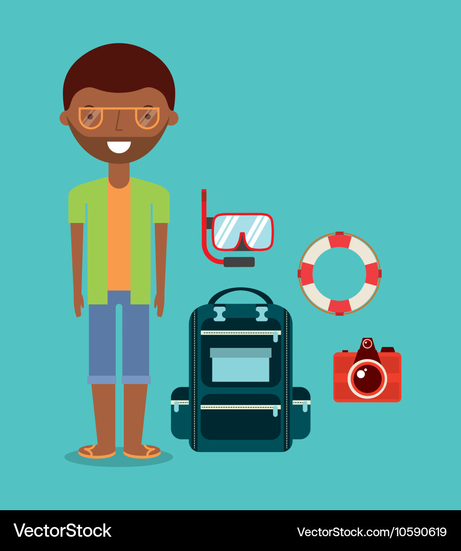 Best summer vacation holiday Vector Image