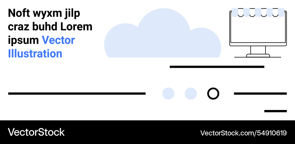 Cloud computing concept with abstract text Cloud computing concept with abstract text vector image
