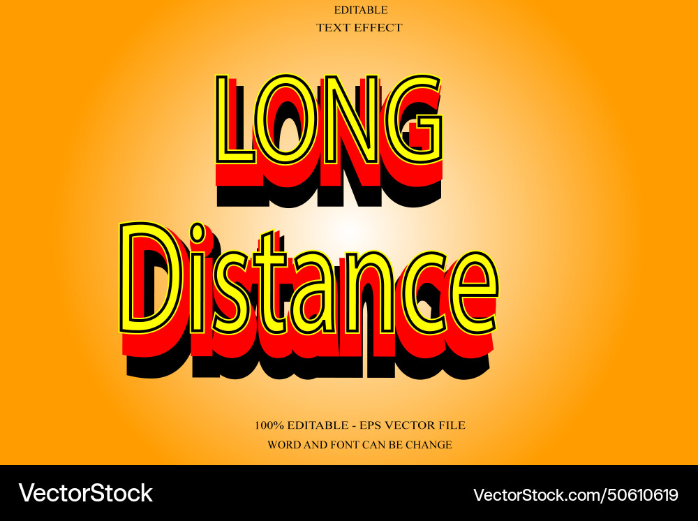 Editable text effect Vector Image