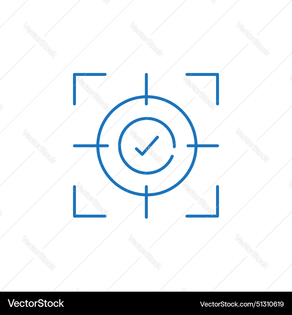 Improved accuracy icon design vector image