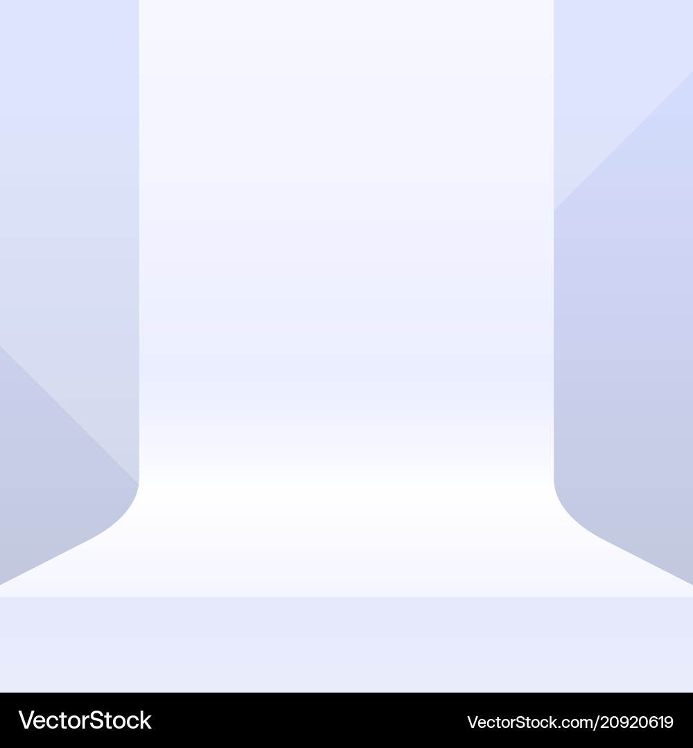 Platform mockup for product display background vector image