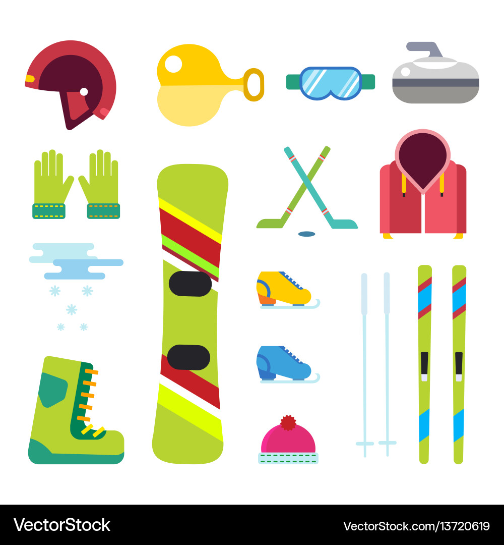 Wintersportsymbole setzen Ski Snowboarding Wintersportsymbole setzen Ski Snowboarding vektorbild