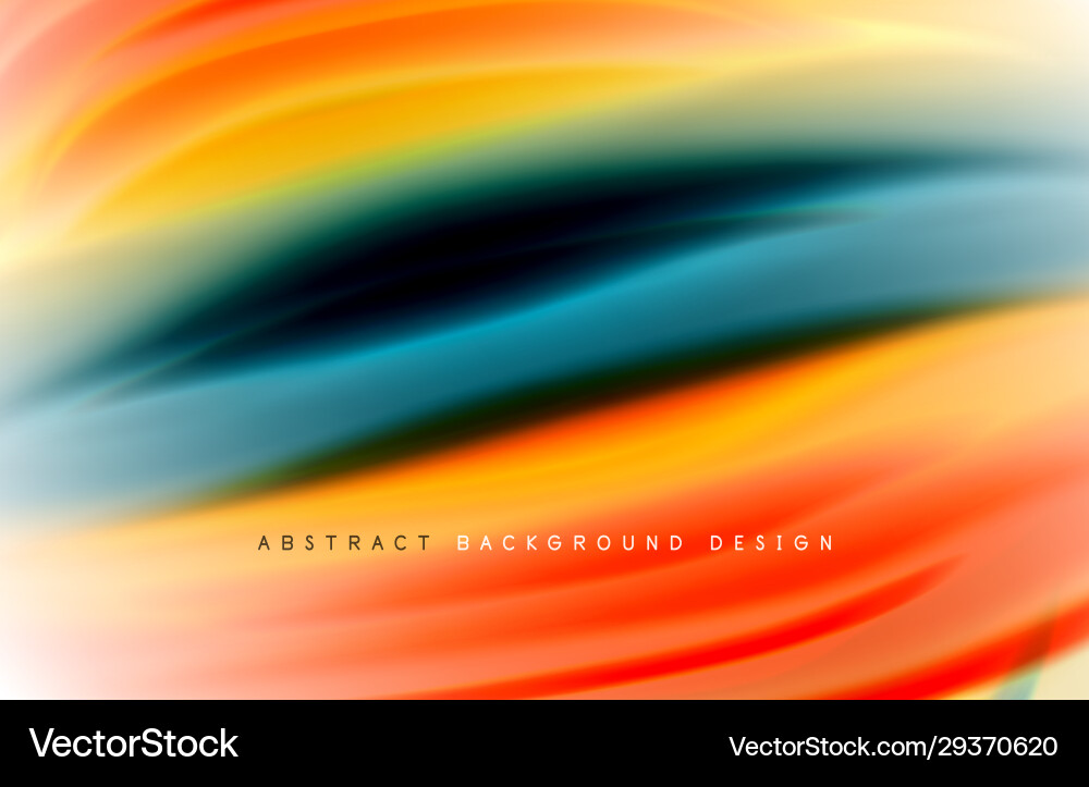 Abstract background - fluid color gradient waves Vector Image