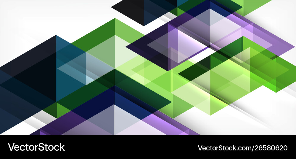 Abstract triangle pattern colorful backdrop vector image