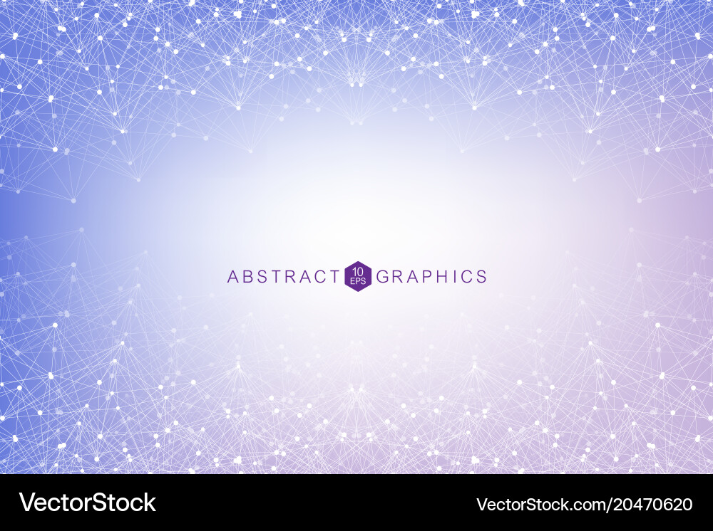 Big data visualization background modern Vector Image