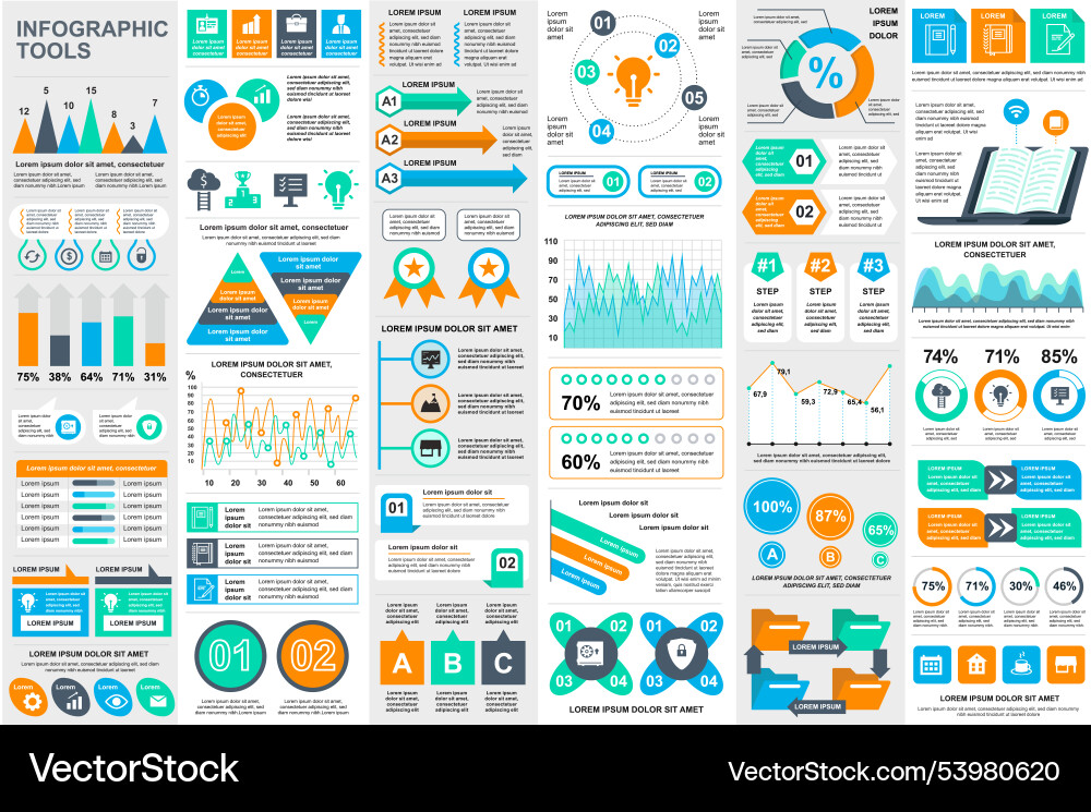 Infographic elements data visualization design Infographic elements data visualization design vector image