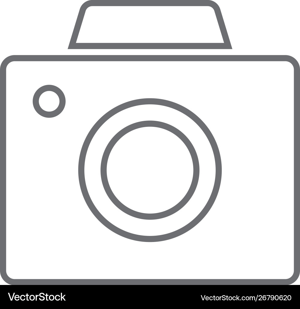 Old digital camera icon simple element from map Vector Image