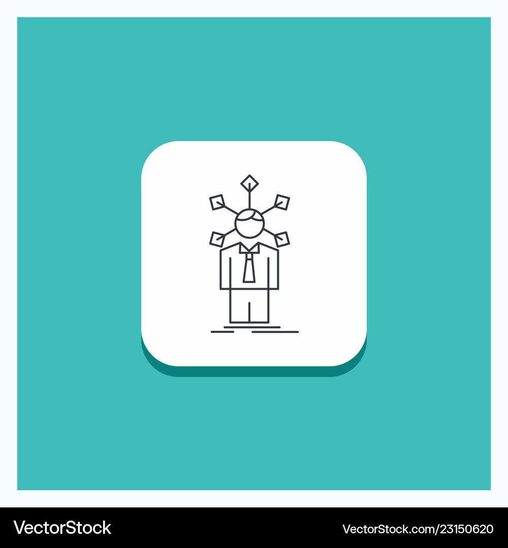 Round button for development human network Round button for development human network vector image