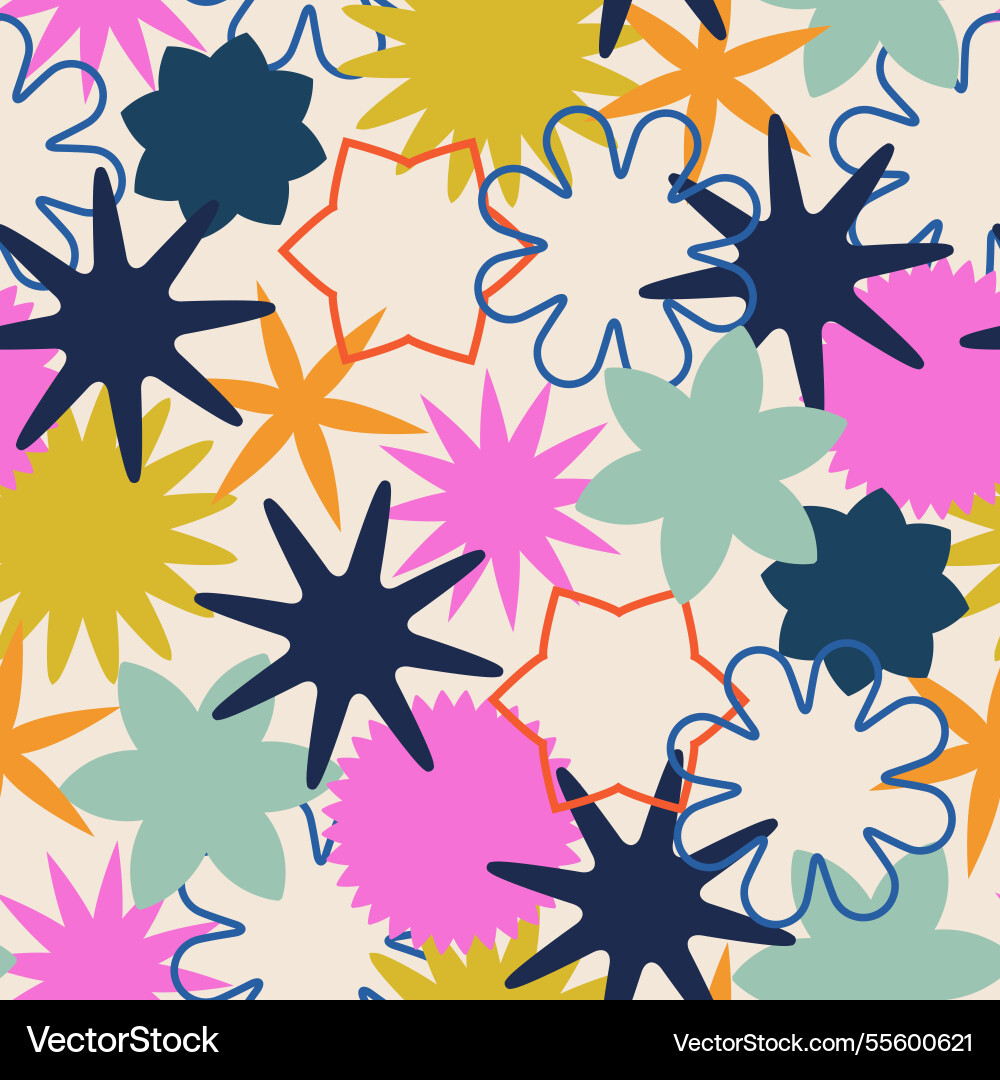 A colorful abstract seamless pattern featuring A colorful abstract seamless pattern featuring vector image