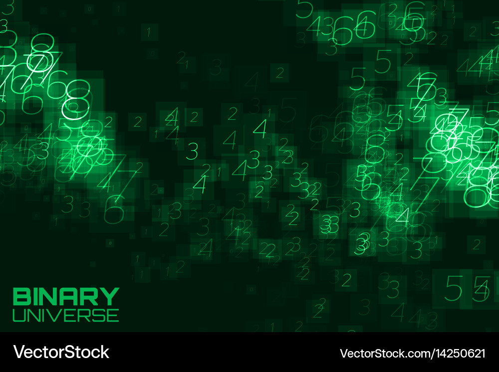 Abstract big data visualization vector image