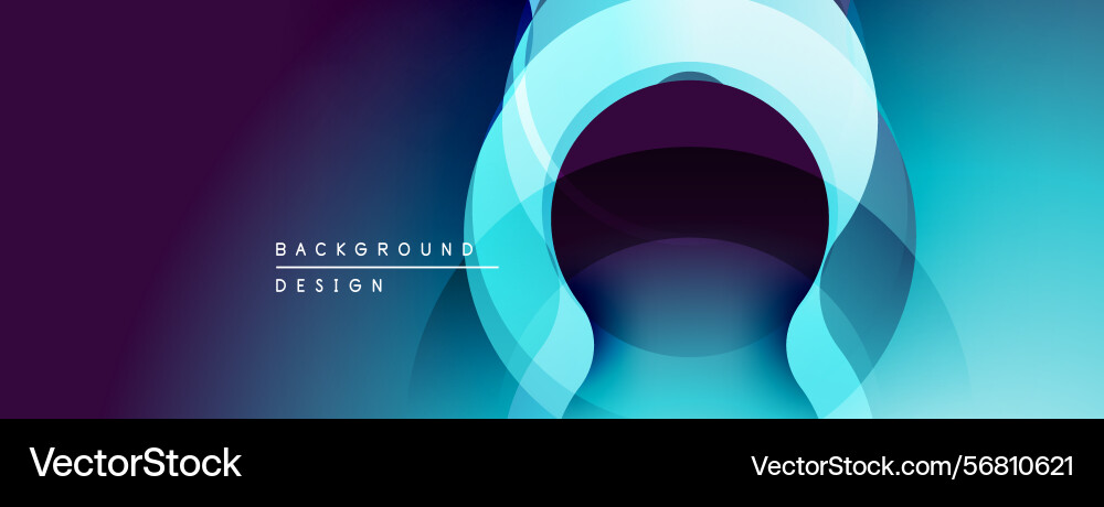 Abstract design features layered circles gradient Vector Image