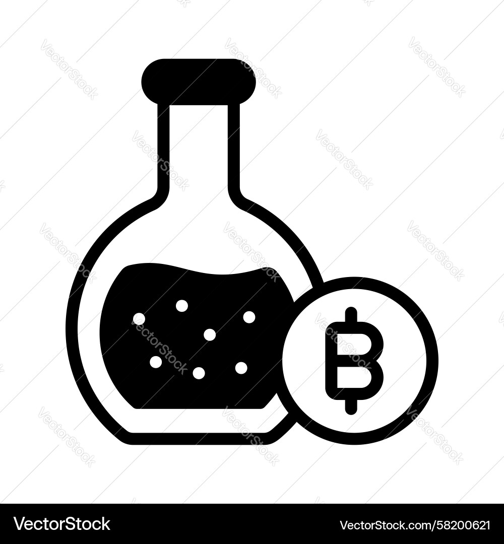 Bitcoin Analysis & Data Vector Image