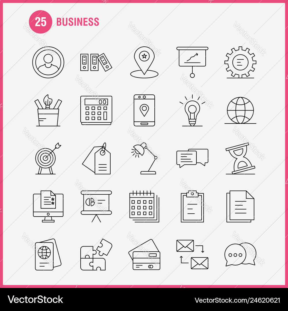 Business line icon for web print and mobile uxui Business line icon for web print and mobile uxui vector image