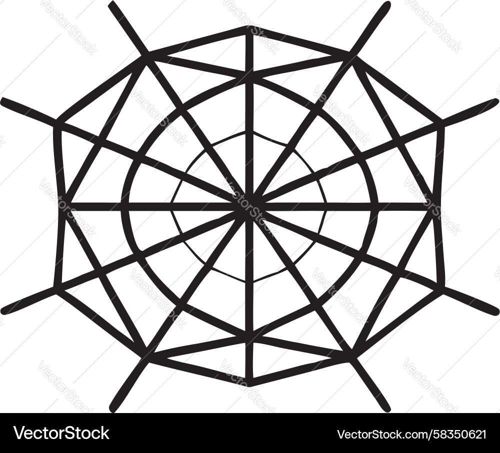 Interconnected Network Web Vector Image