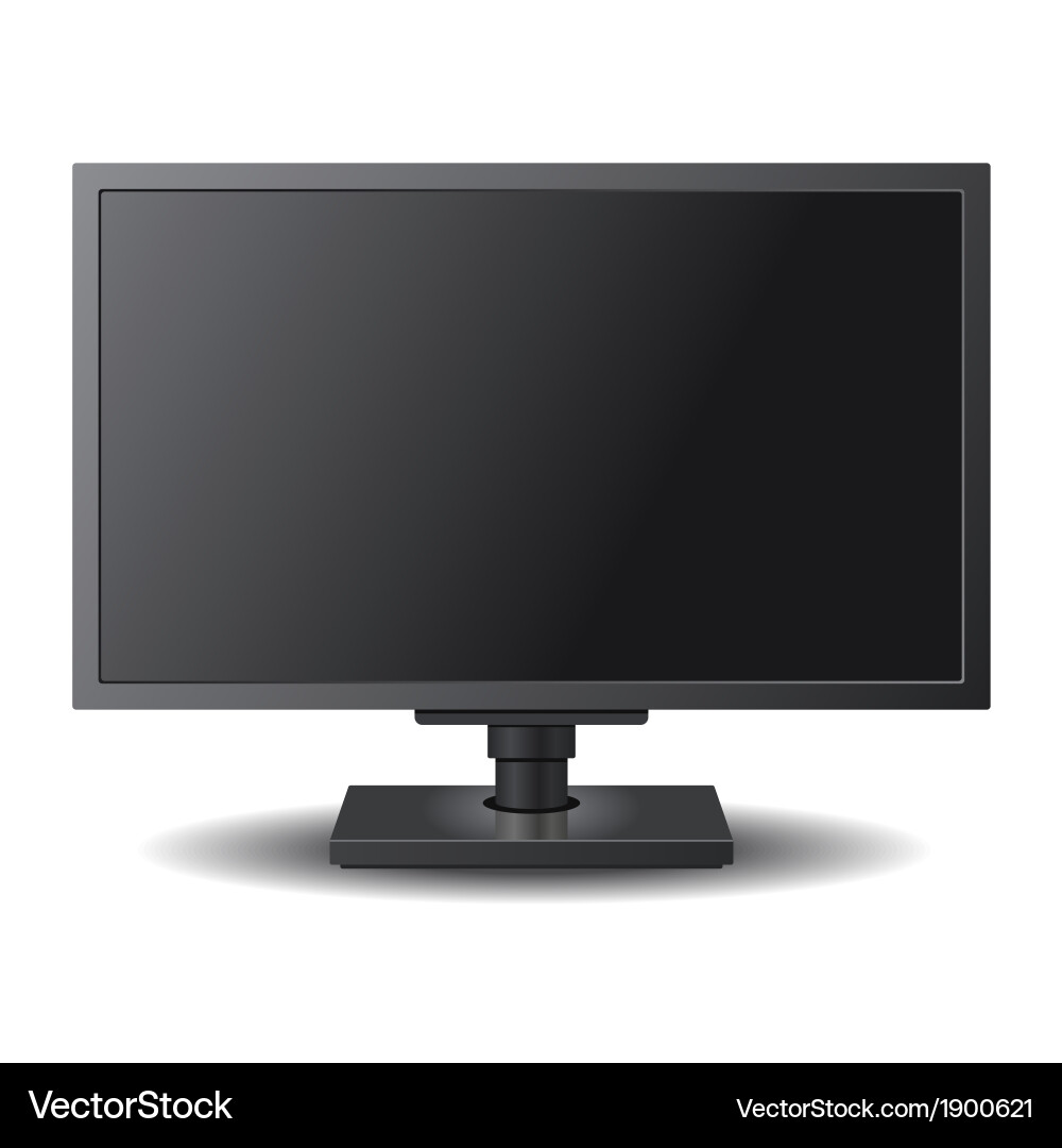 Lcd tv and computer monitor Vector Image