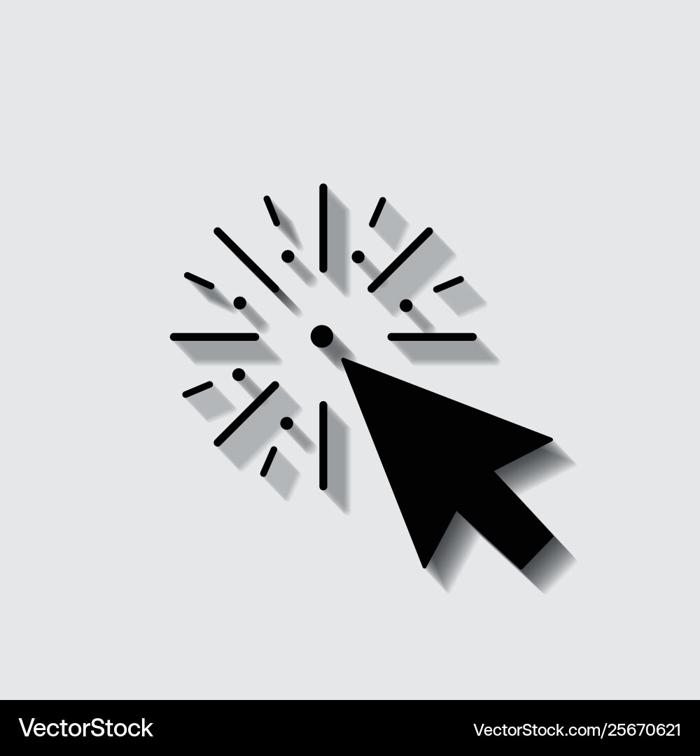 Maus Cursor Symbol - Pfeilklick Pointer isoliert Maus Cursor Symbol - Pfeilklick Pointer isoliert Vektorbild