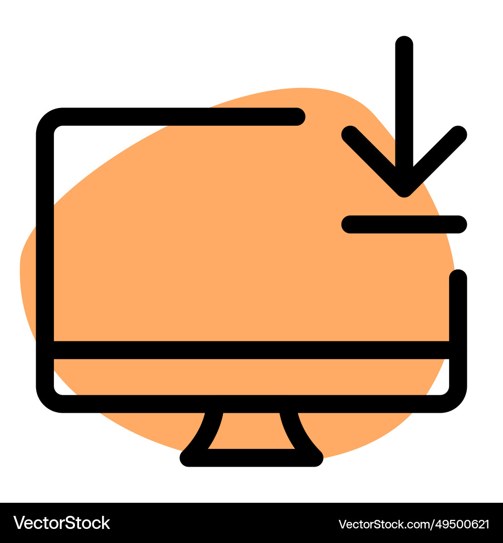 Moving or storing file in local folder vector image