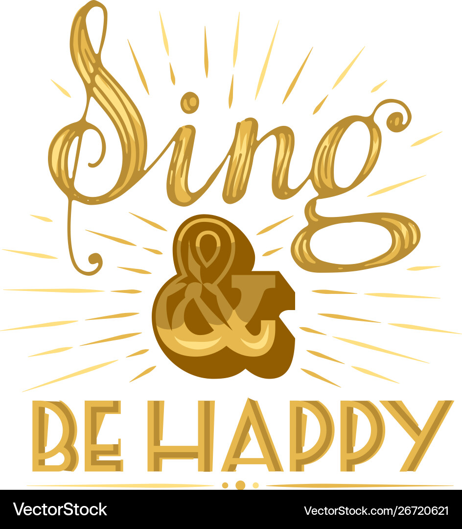 Music lettering musical typography graphic Music lettering musical typography graphic vector image