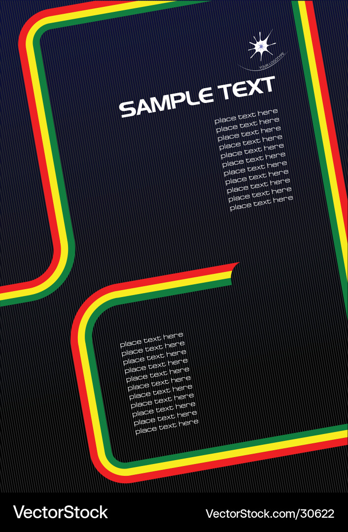 Abstract Roadscape - Dynamic Lines vector image