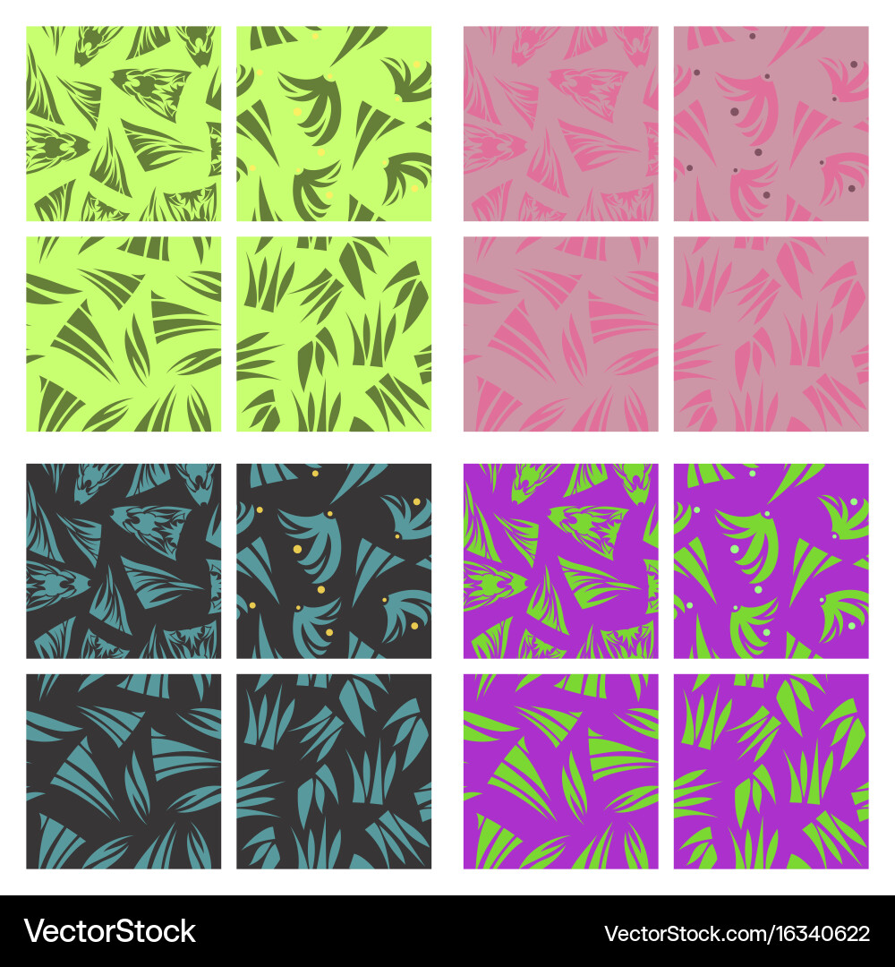 Assembly of patterns in oriental style vector image