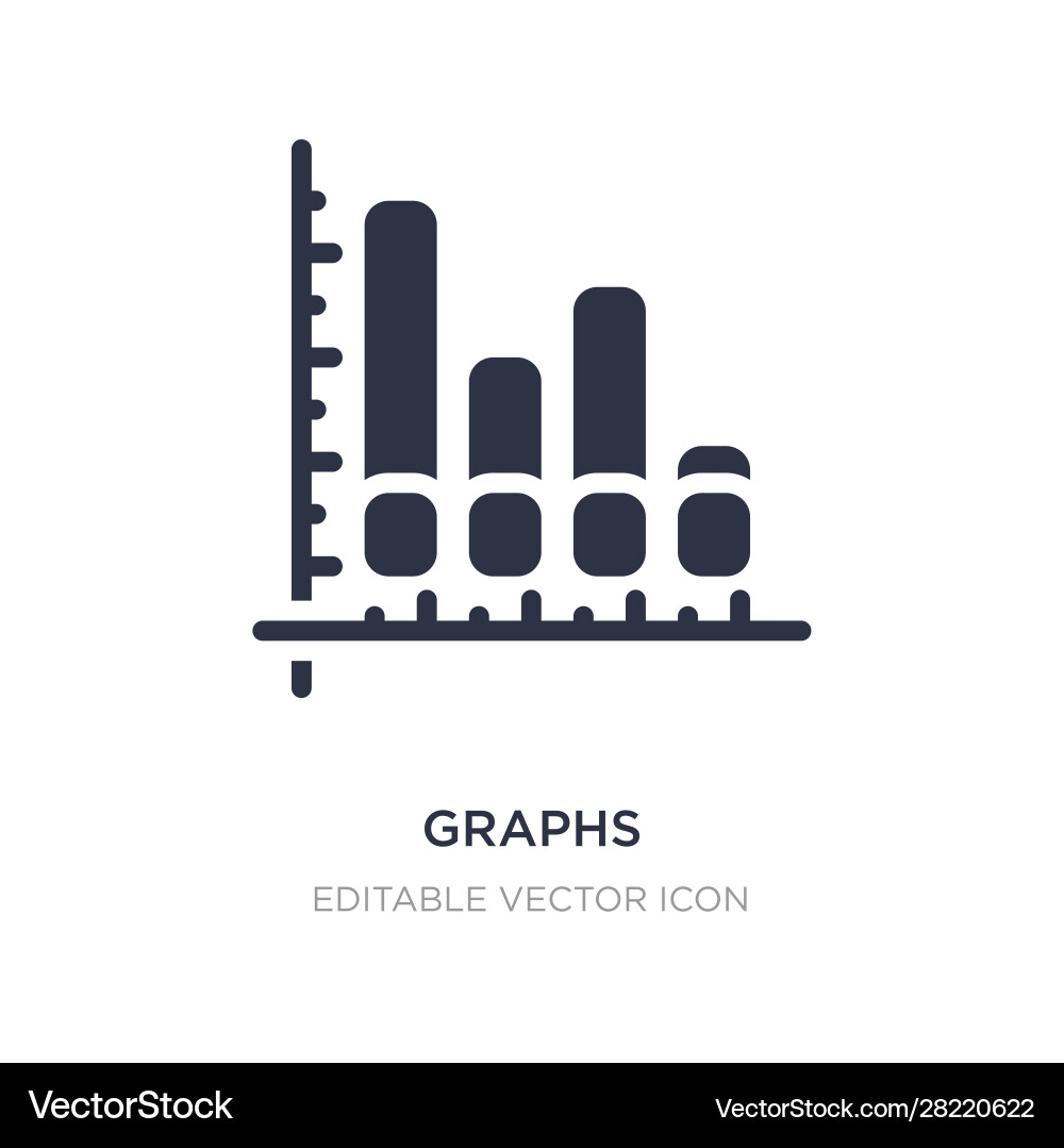 Graphs icon on white background simple element Graphs icon on white background simple element vector image