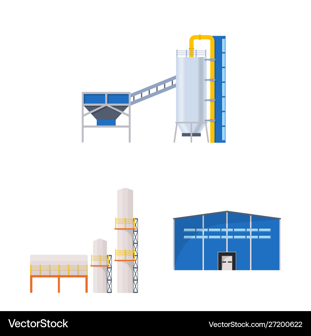 Isolated object industry and building icon Isolated object industry and building icon vector image