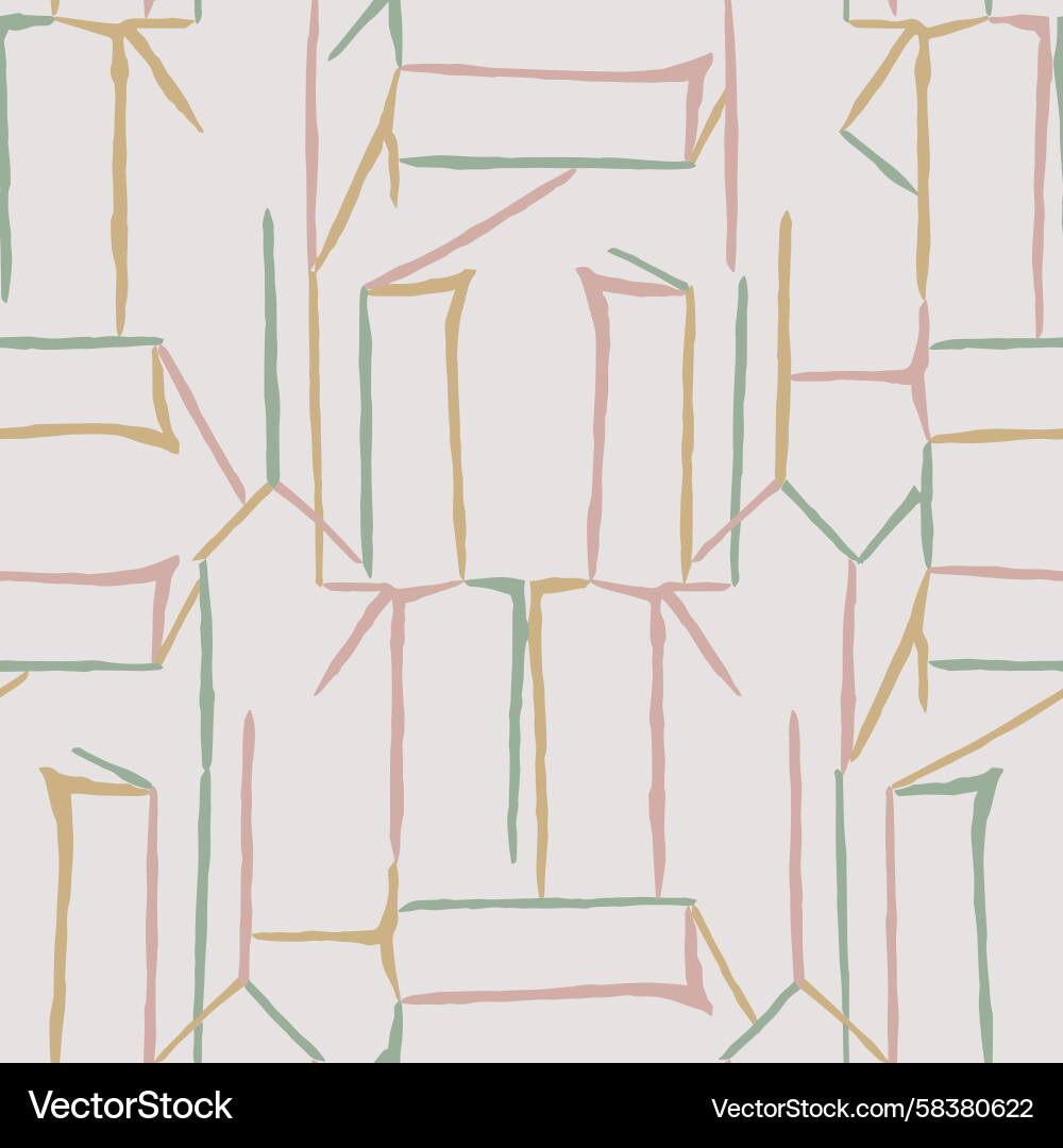 Line Art Repeat Pattern Vector Image