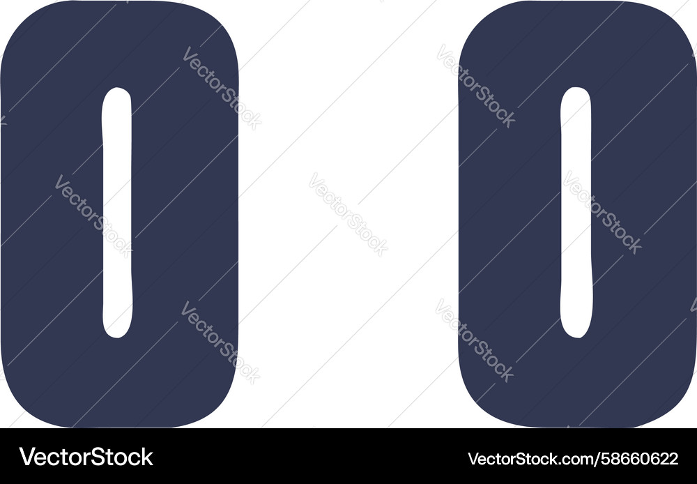 Pause button outline icon for media playback Vector Image