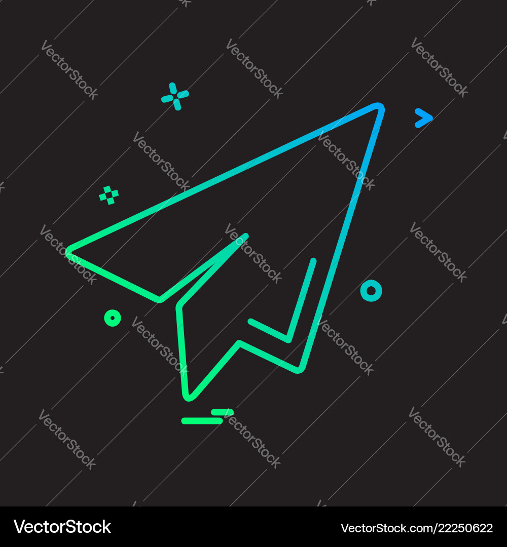 Send button icon design Send button icon design Vector Image
