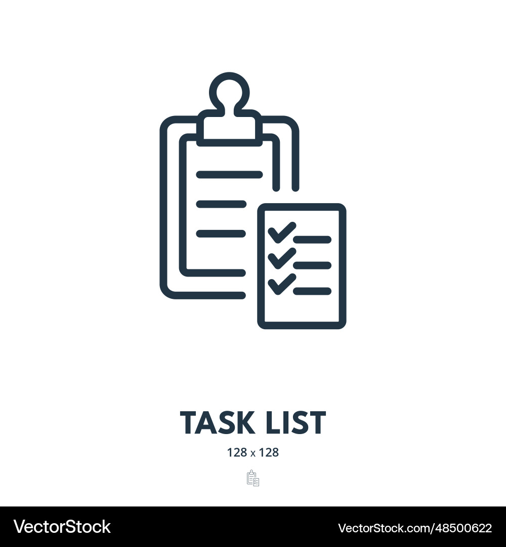 Task list icon checklist to do check mark Task list icon checklist to do check mark vector image