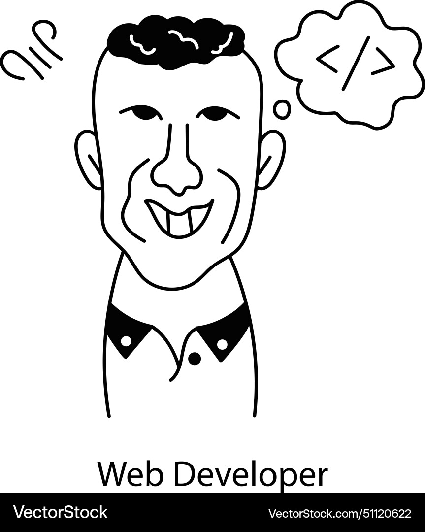 Web developer Vector Image