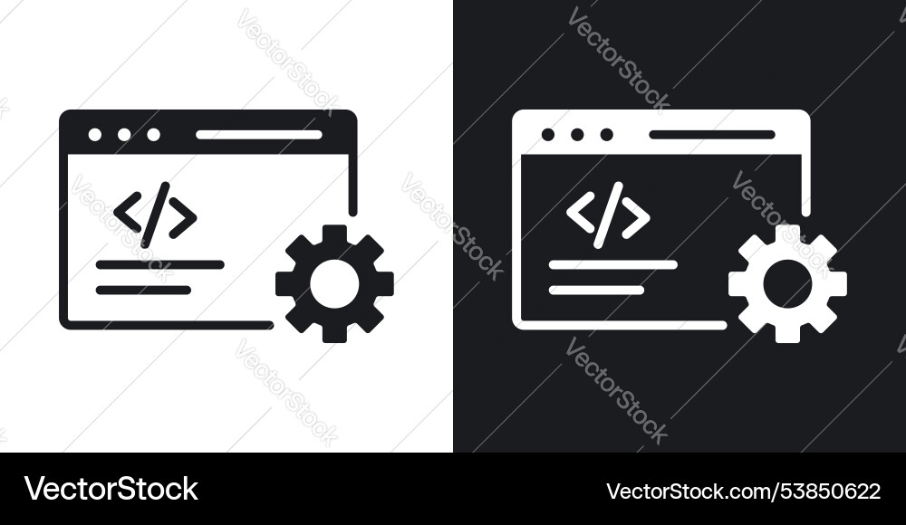 Web development icon set Web development icon set vector image