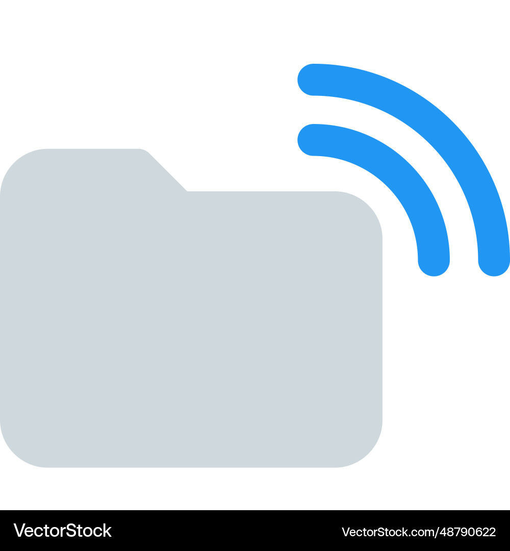 Wireless transfer of a file directory vector image
