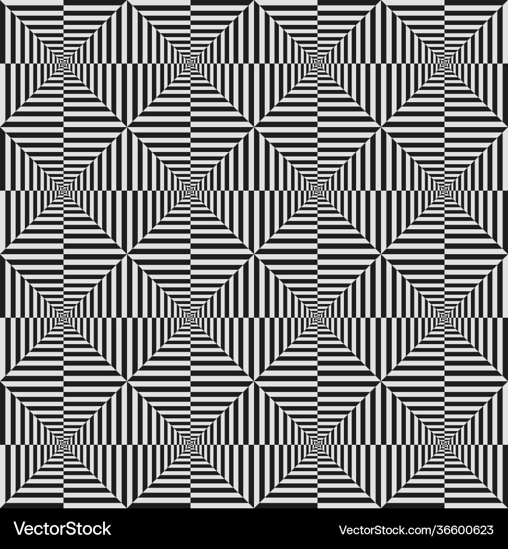 Abstract geometric pattern with op-art effect Abstract geometric pattern with op-art effect vector image