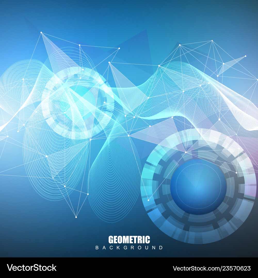 Big data visualization background modern Vector Image