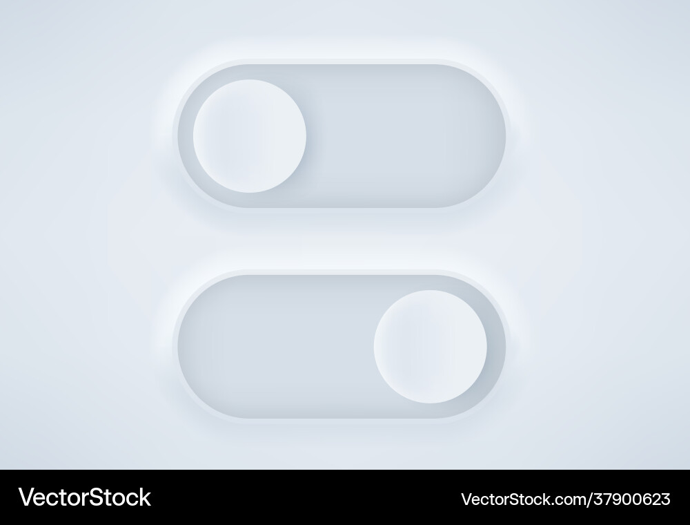 D style selector for web and application interface Vector Image