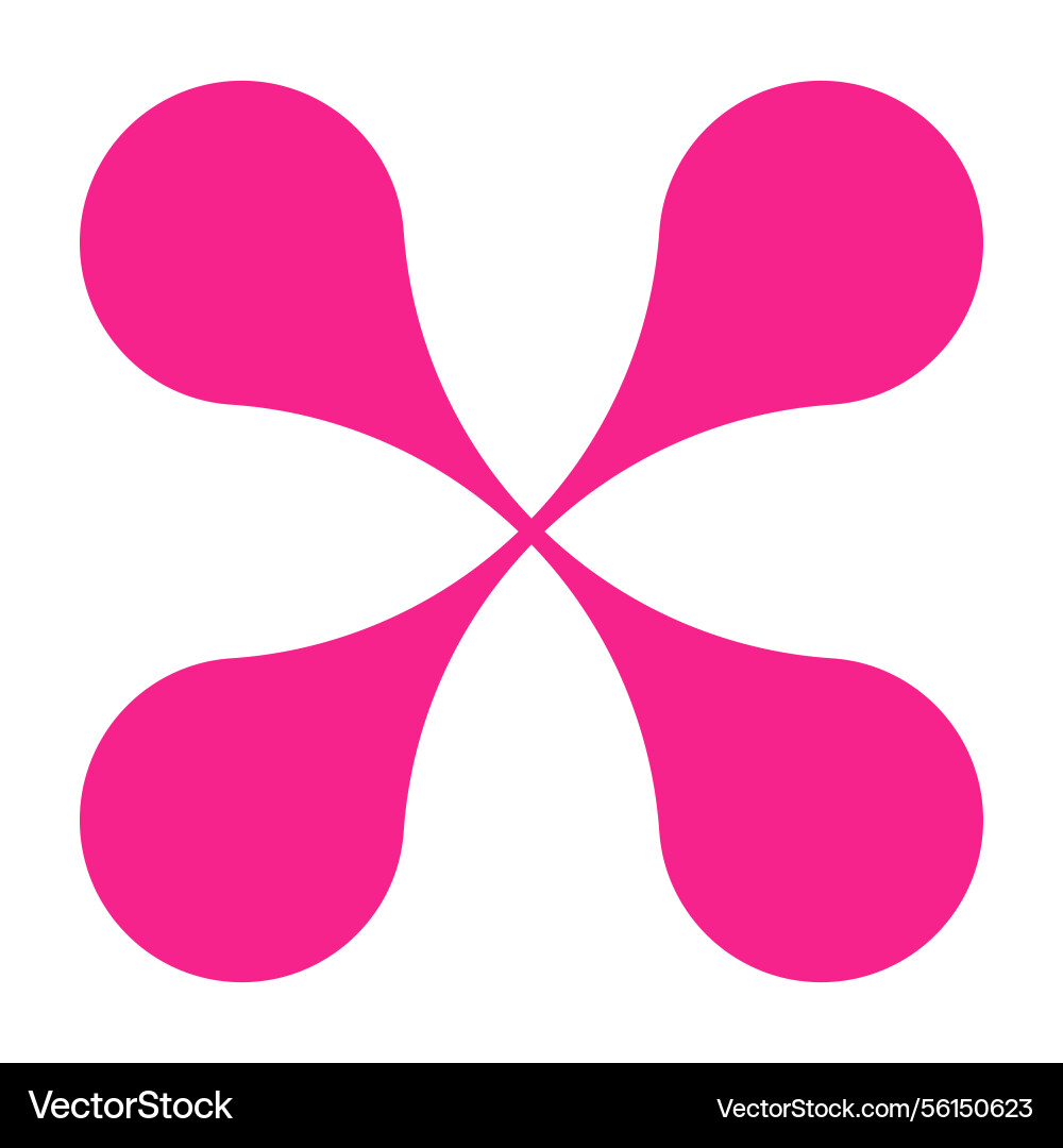 Pink circle blob connect pattern organic morphing Pink circle blob connect pattern organic morphing vector image
