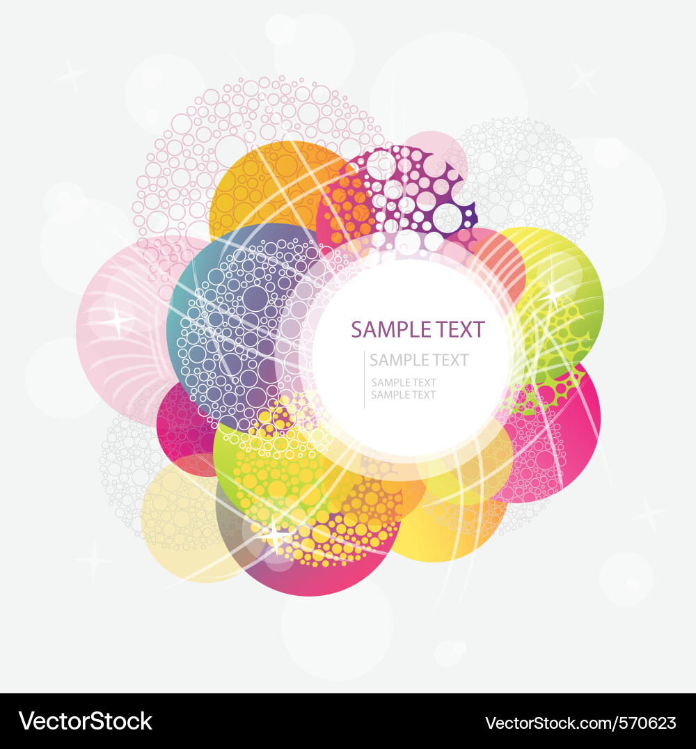 Vibrant Circular Gradient Background Vector Image