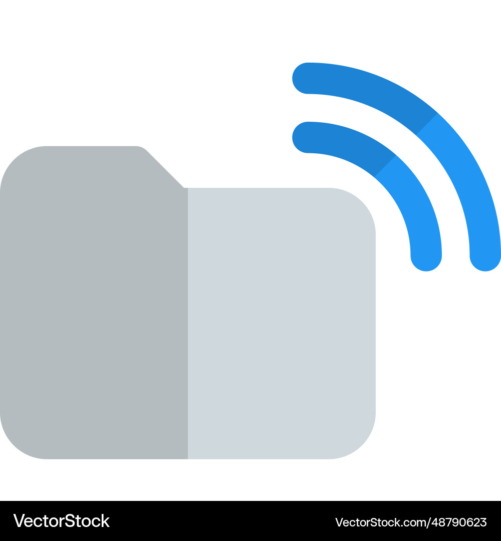 Wireless transfer of a file directory vector image
