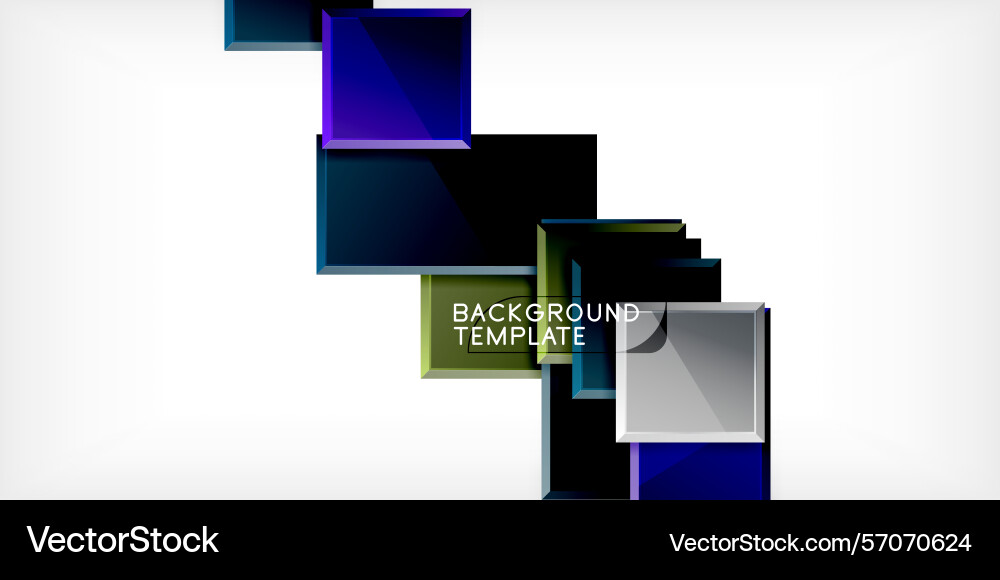 Abstract squares overlap creating layered effect Abstract squares overlap creating layered effect vector image